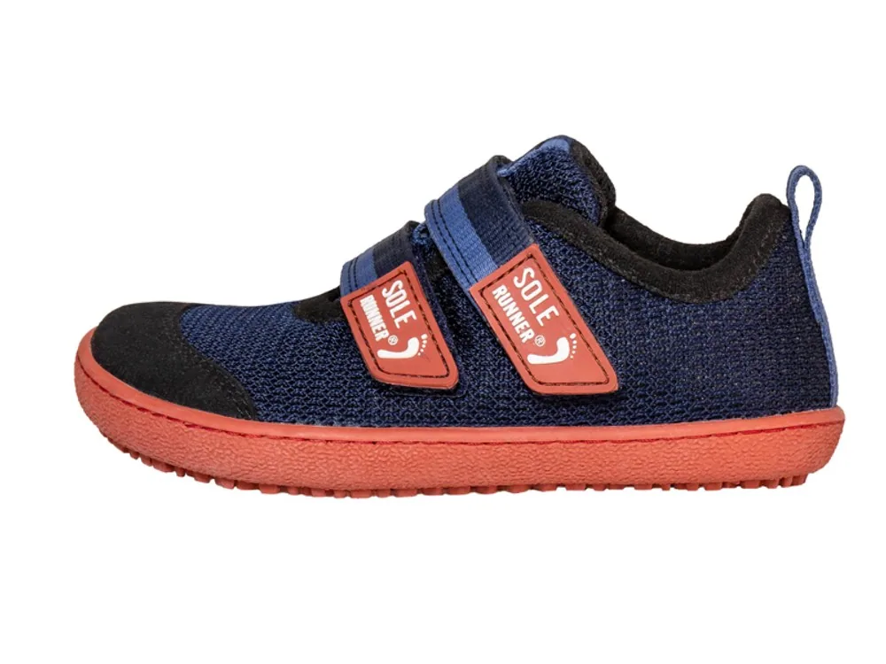 Детские кроссовки Sole Runner Puck 4, тёмно-синие с оранжевым — фото 1 из 6