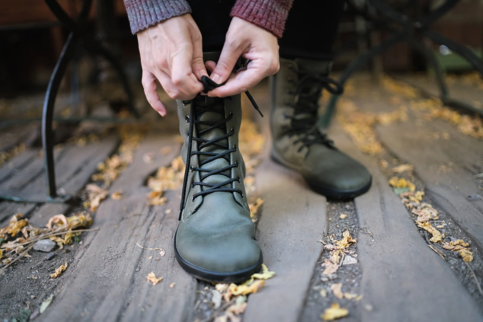 Сапоги Ahinsa Jaya Zip Barefoot — оливковый, фото 7