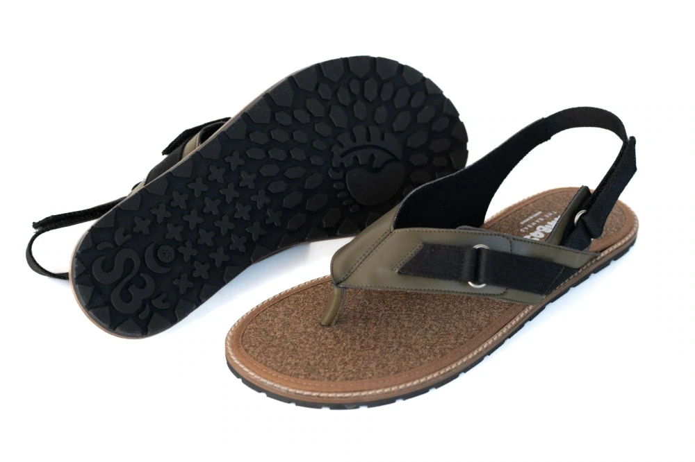 Босоногие сандалии Sambas the bambas Gaia — оливковые, фото 12