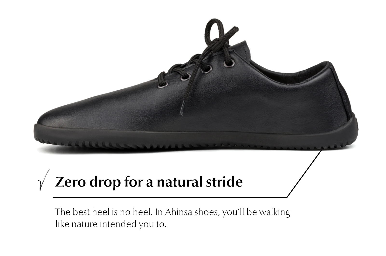 Туфли Ahinsa Ananda Barefoot — чёрный, фото 4
