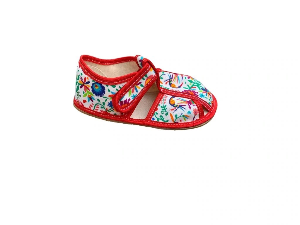 Тапочки Baby Bare Slippers — красный, белый (детские), фото 3